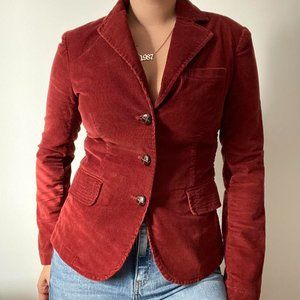 London Jean burgundy corduroy jacket